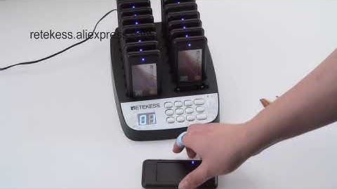how to use retekess T113 restaurant pager