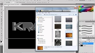 Photoshop CS5 - Adding Textures to Text