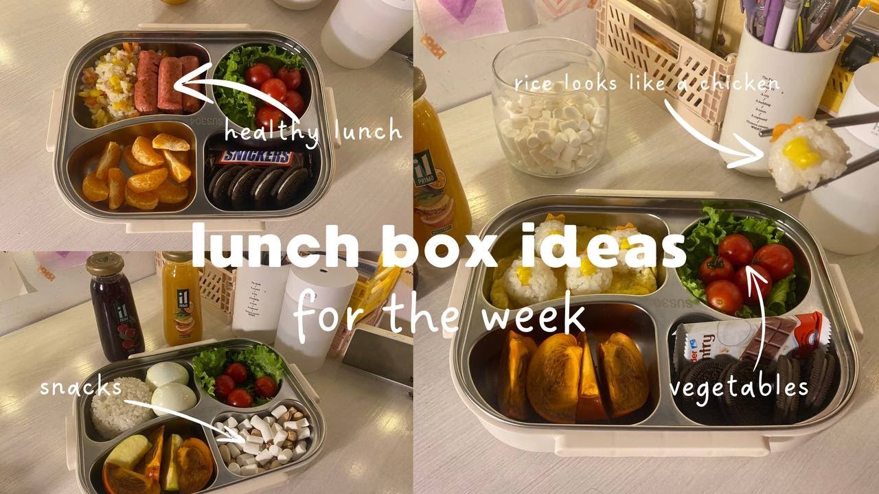 students lunch box ideas for the week🍱 5 super easy and cute school bento recipes