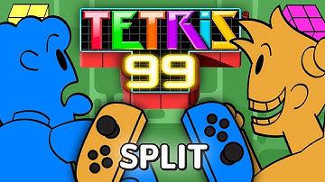 Tetris 99 But We SPLIT the Joy-Cons