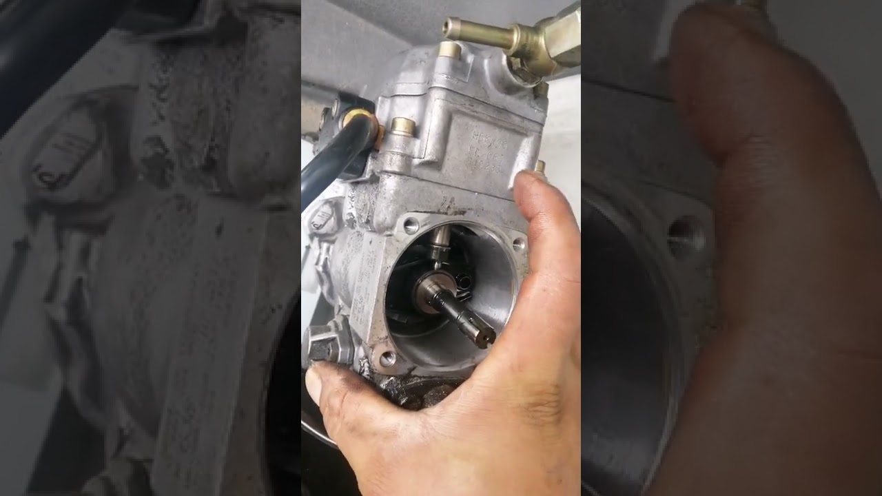 cambiando junta de bomba inyectora, pérdida o fuga de combustible, reparación bomba inyección