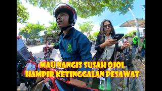 I wanted to cry because it was so hard to find an online motorcycle taxi driver. I almost missed ...