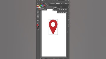 Location Icon Design Adobe Illustrator #shortsfeed #shorts #ytshorts