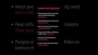 DARK PSYCHOLOGY #shorts