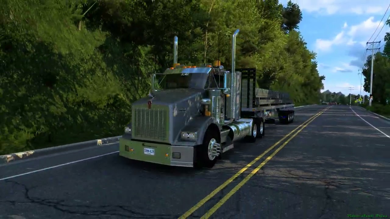 ATS  - Real Map Col - SMC - Volviendo... Subiendo a Versalles - Kenworth T800 - Full HD 2k.