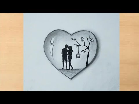 how to make simple cute LOVE drawing with pencil - YouTube-saigonsouth.com.vn