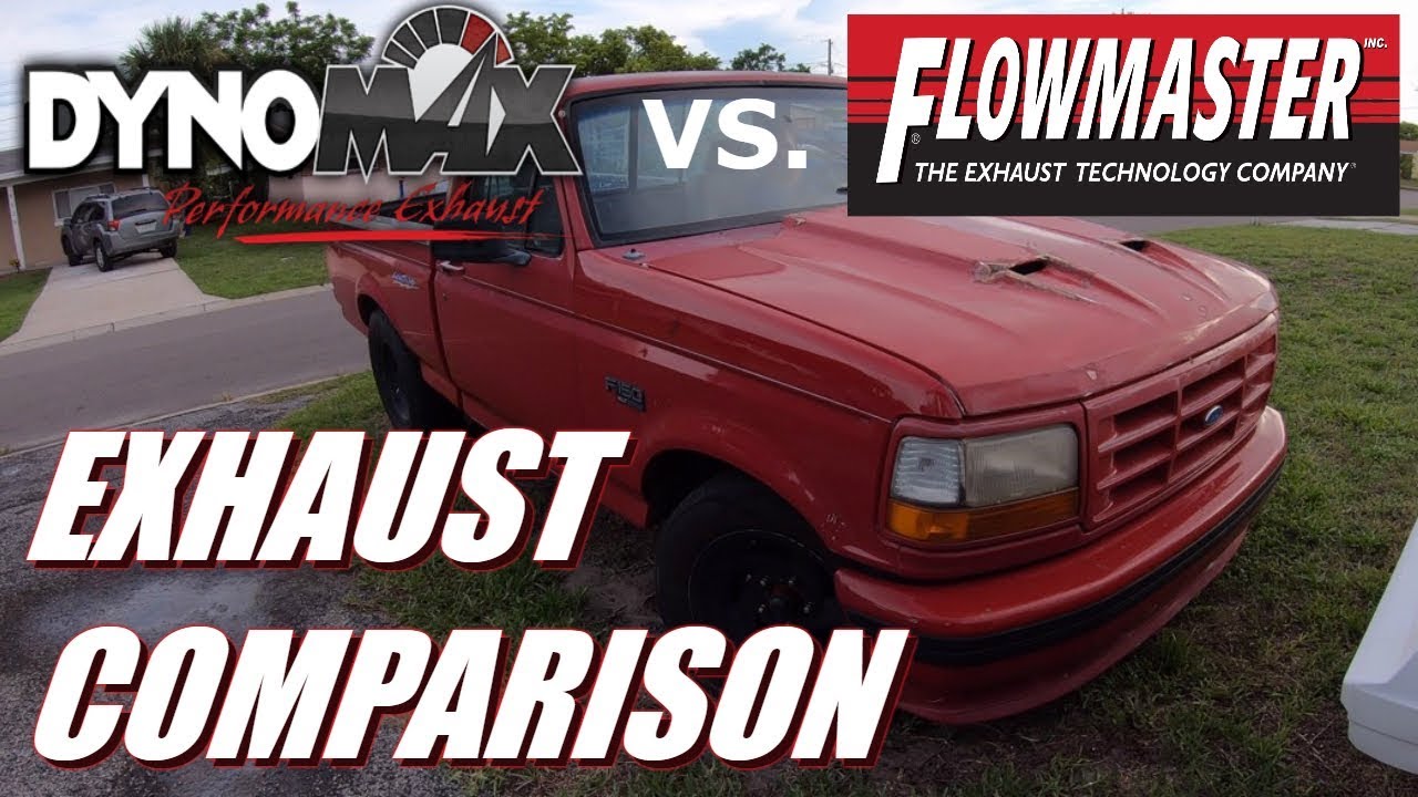 Exhaust Comparison DYNOMAX Ultra Flow vs FLOMASTER Super 44 YouTube