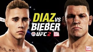 JUSTIN BIEBER vs NATE DIAZ EA SPORTS UFC 2
