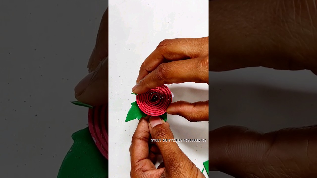 Easy Rose🌹 flower making 