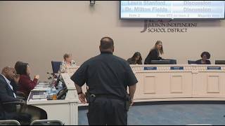 Trustee escorted out as board votes to shut Judson Middle School in special meeting