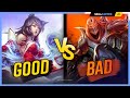 The difference between good and bad mid laners  league of legends