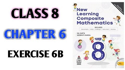 Class-8th Ch-6th "Ex-6B" Factorisation of Algebraic Expressions (NEW LEARNING COMPOSITE MATHEMATICS)