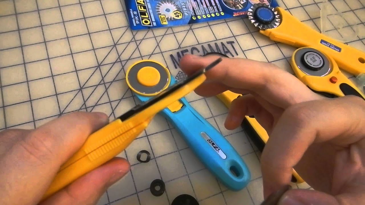 Olfa 45mm Pinking Rotary Cutter (PIK-2) - Midnight Crafts
