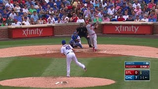 STL@CHC: Piscotty hits a solo homer to center field