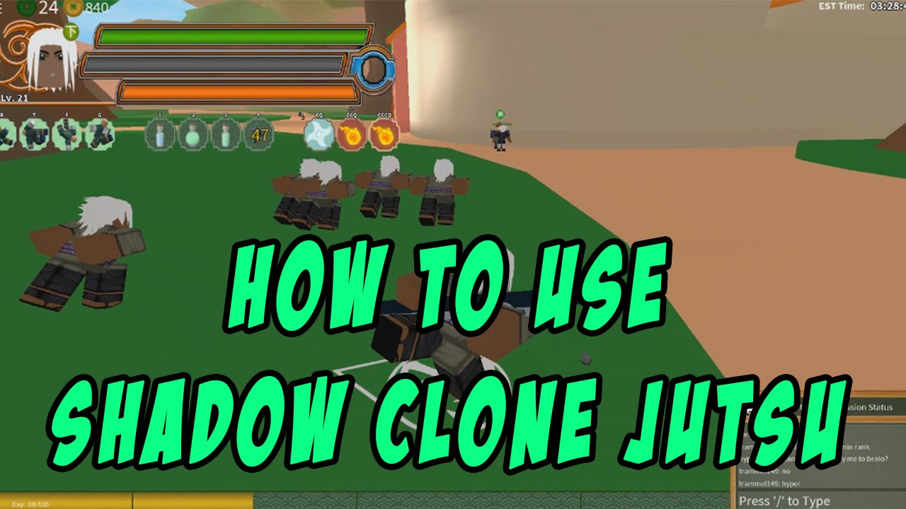 Ninja Heroes Online Adventure How To Use Shadow Clone Jutsu Learn Elemental Jutsu Ibemaine Youtube - roblox naruto online how do jutsu