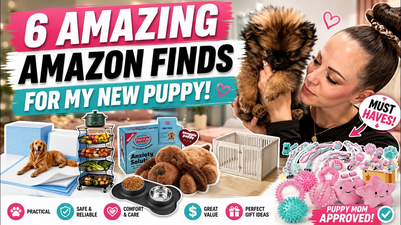 I JUST Got These 6 AMAZING Amazon Finds For My New Puppy