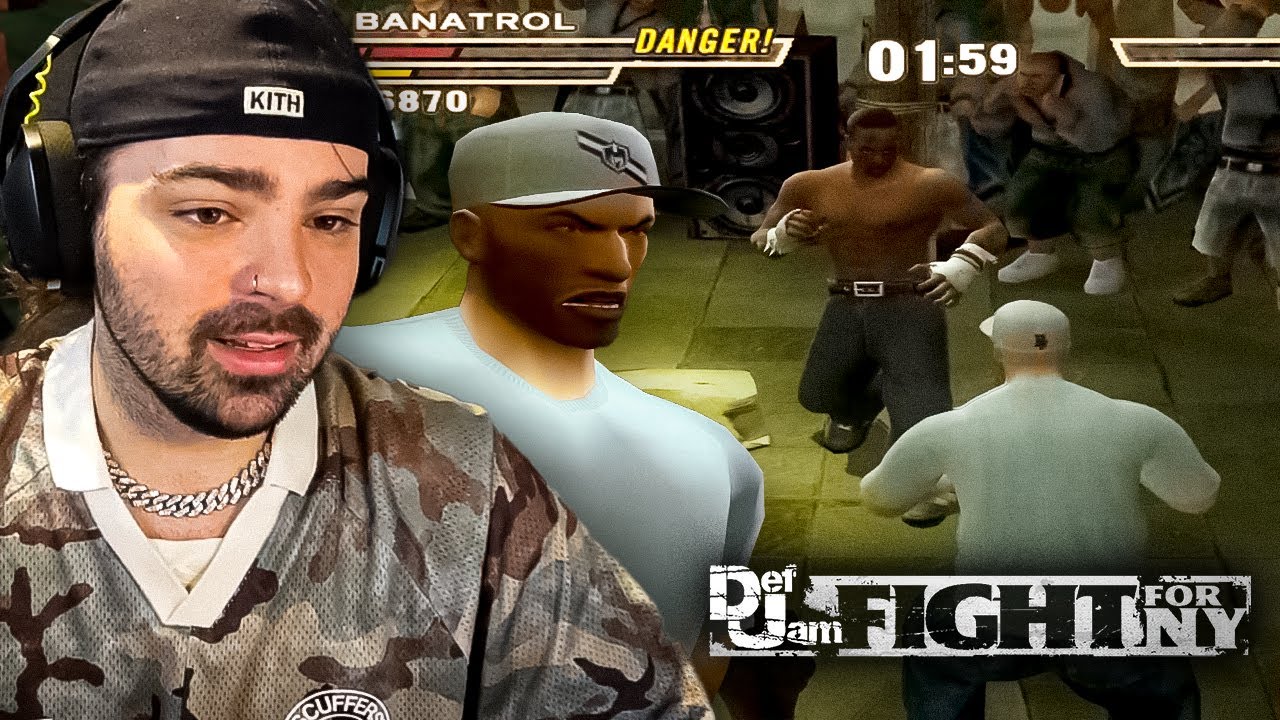 RAPEROS & PELEAS CALLEJERAS 🥊 BANANIROU juega DEF JAM: FIGHT FOR NY