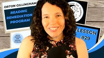 Lesson 29 - Reading Remediation Lesson Using the Orton Gillingham Method from Flying Cat Academy