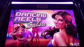 Live Play! Dancing Reels Salsa slot machine at Mohegan Sun Pocono casino screenshot 5