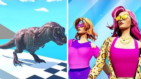 Dino run 3d vs Fashion Evolution ALL LEVEL GAMEPLAY ANDROID IOS