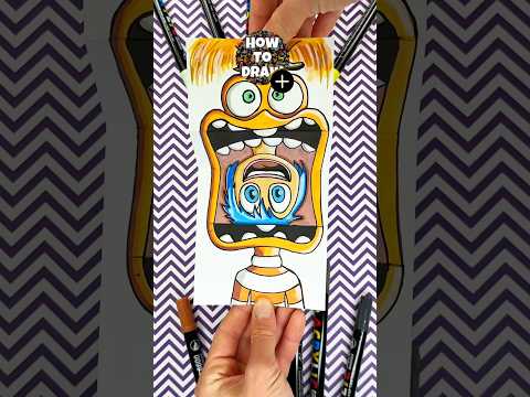 Amazing Paper Craft Drawing with Anxiety by Inside Out by Disney #disney #insideout #papercraft