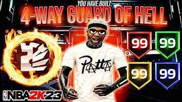 THIS 4-WAY POINT GUARD BUILD WITH 101+ BADGES, 90 3PT AND CONTACT DUNKS WILL BREAK NBA 2K23!😱