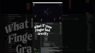 Physics game I coded in Python — your cursor is gravity. #python #ai #techtok #tech