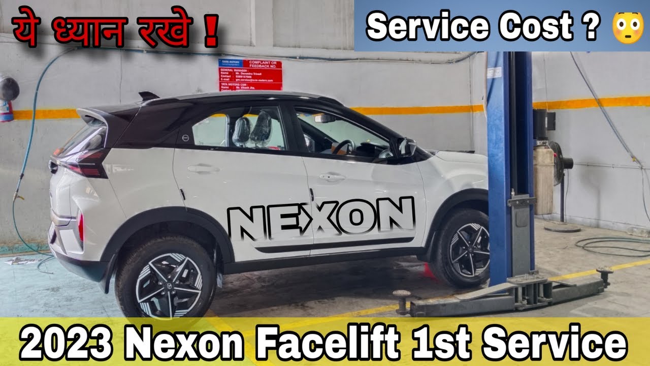 2023 Tata Nexon Facelift 1st Service || Nexon Service Cost || 2023 ...