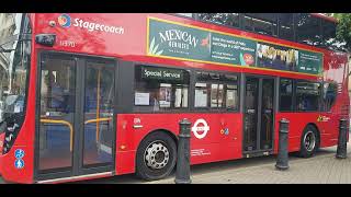 Here is the Red stagecoach bus in Aldershot Thursday 21 July 2022
