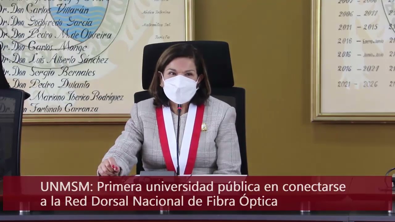 UNMSM: PRIMERA UNIVERSIDAD PÚBLICA EN CONECTARSE A LA RED DORSAL NACIONAL DE FIBRA ÓPTICA