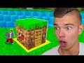 Zbudowałem Dom WEWNĄTRZ BLOKU DIRTU w Minecraft!