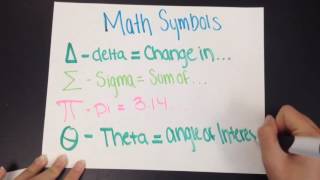 Math Symbols - Science Skill 3 of 9! (version 2)