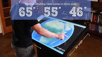 Ideum Platform Multitouch Drafting Tables - 4K Ultra HD