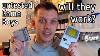 Untested Game Boys - Refurbish and repair with vertical lines fixed on the LCD