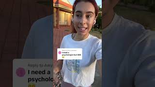 Replying to Amy WHAT DOES IT COST TO SEE A PSYCHOLOGIST?... #Shorts #lilyrobinsonpsychologist