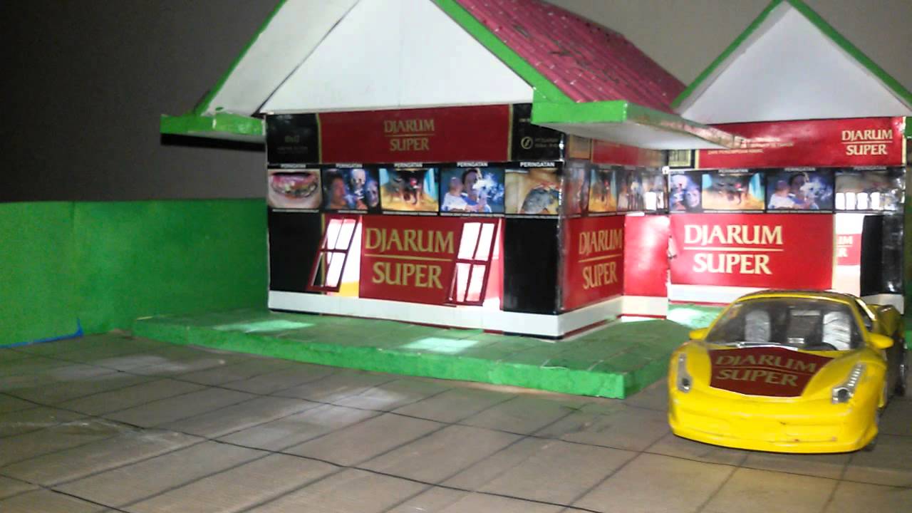  Miniatur  Rumah dari bungkus  rokok  Djarum Super YouTube