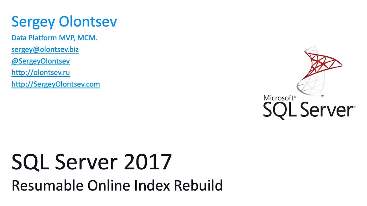 Доклад: Общие элементы SQL