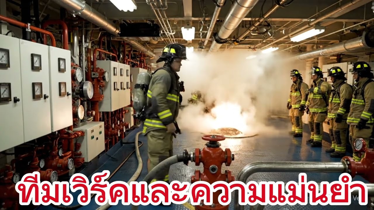 FIRE FIRE FIRE DRILL IN ENGINE ROOM