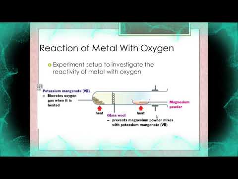 Video: Unsur yang manakah tidak bertindak balas dengan oksigen?