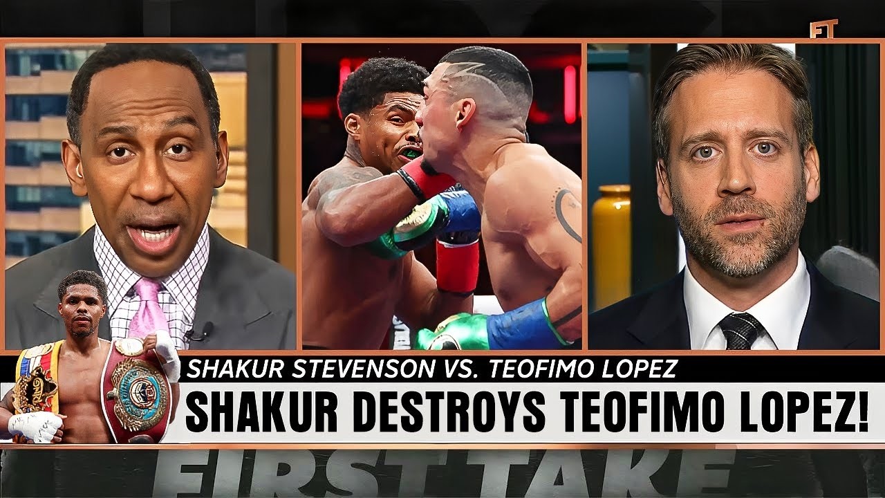 “Stephen A. Smith EXPLODES After Shakur Stevenson DOMINATES Teofimo Lopez LIVE!