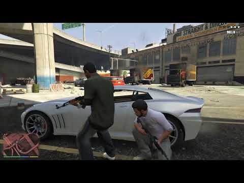 GTA 5 - Franklin and Lamar’s Vagos Shootout + Ten Star Escape