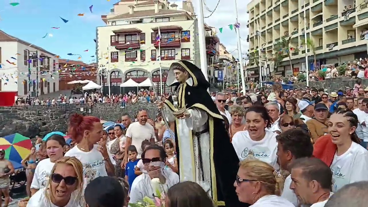 PUERTO de la CRUZ EMBARCACIÓN VIRGEN CHIQUITA 2025🥁🍷🍷