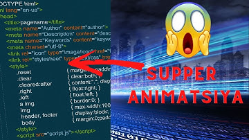 Html Css Javascript Animatsiya yasaymiz // Html css da animatsiya yasash // Animatsiyani o