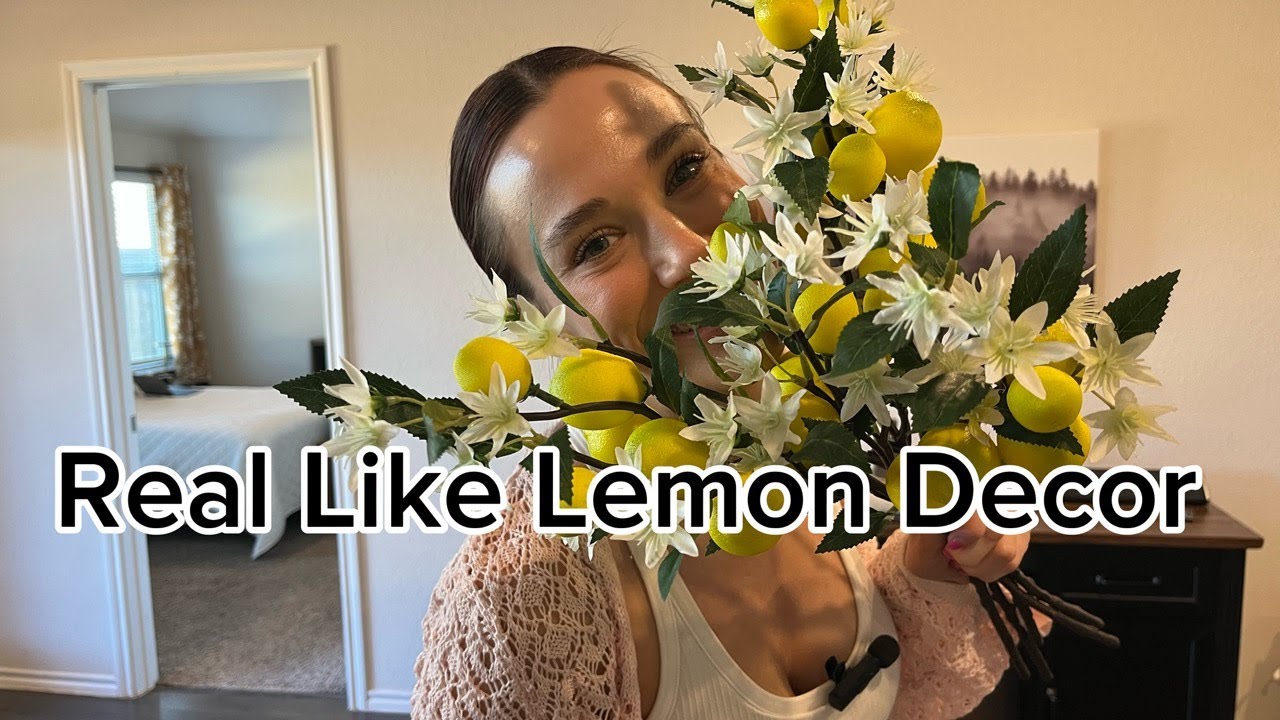 Amazon Finds: Lifelike Artificial Lemon Flowers 