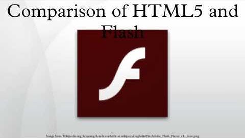 Comparison of HTML5 and Flash