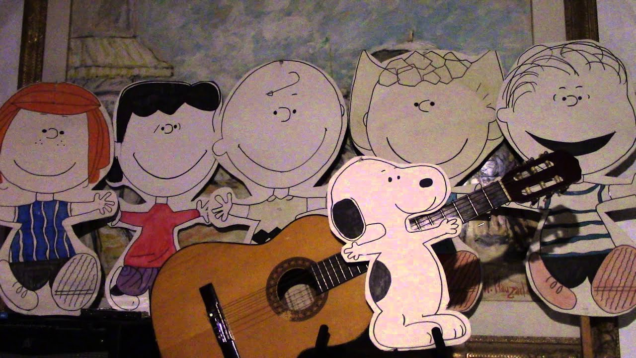 Linus and Lucy Charlie Brown theme on guitar with solos YouTube