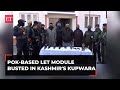 Jk let terror module busted in kupwara 5 terror associates nabbed arms ammunition