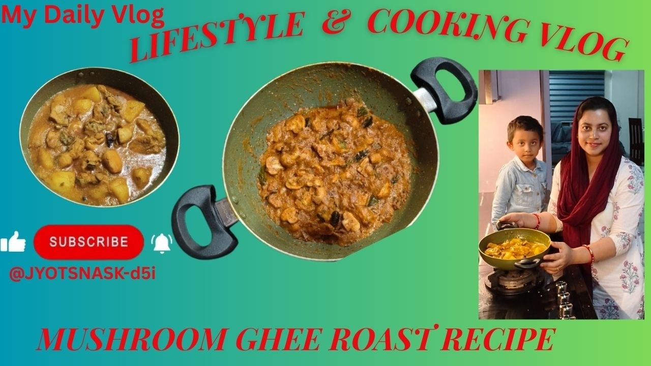 Mushroom Ghee Roast Recipe| Ghee Roast Mushroom Kaise Banaen