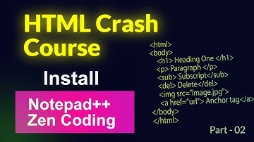 How to install notepad++ and add Zen Coding | HTML Full Course #html #tutorial #course #notepad