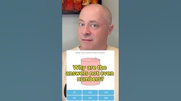 Find the volume of a cylinder as Pi value. #maths #teaching #geometry #education #cylinder